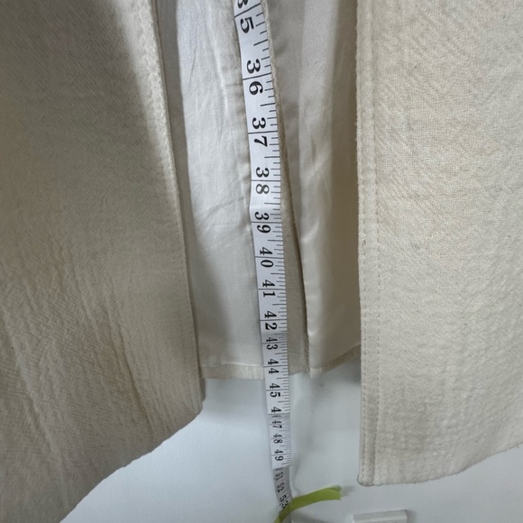 Zara Double-Breasted Cream Coat - Picture 4 of 16